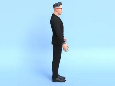 Men Character 02 3D model