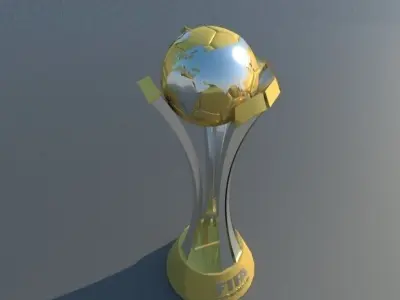 FIFA Club World Cup trophy 3D model