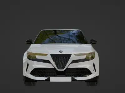 Alpha Romeo Junior Hybrid 2025 Low-poly 3D model