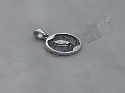 Luxury pray hands pendant 3d print model 3D print model
