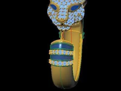 Fashion unique ring 3D model
