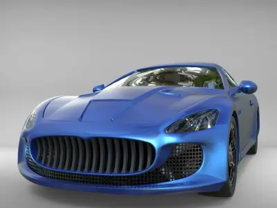 Car Model maserati granturismo 3D model