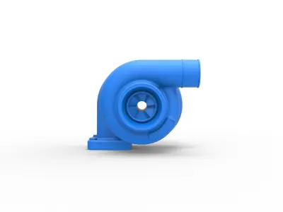 Turbocharger Scale 1 to 25 3D print model