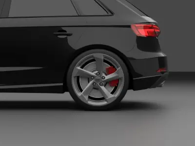 2016 Audi A3 S3 8V 3D model