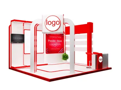 Booth Exhibition Stand a95 3D model
