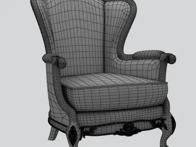 classic armchair 3D model