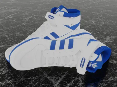 ADIDAS FORUM MID 3D SHOES 3D model