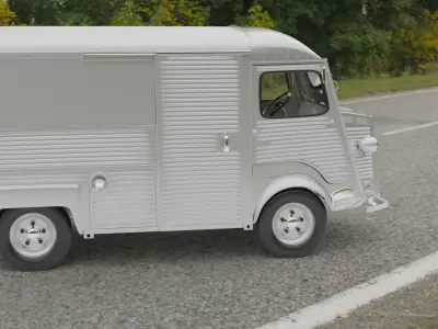 Citroen H High-poly van 3D model