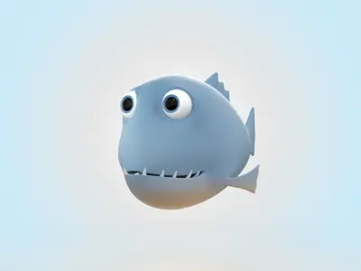 Piranha 3D model