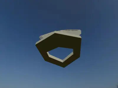 Bas relief of Jesus in hexagonal frame 3D print model