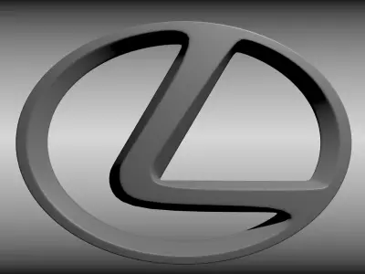 Lexus logo 3D model