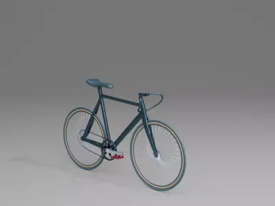 Mountain Bike Low-poly 3D model