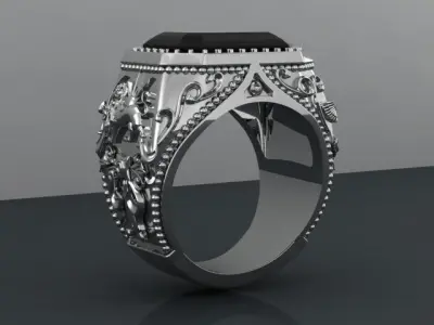 classic men ring 3D print model