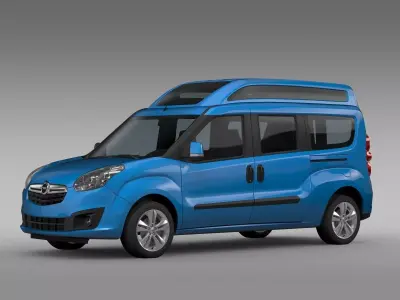 Opel Combo Tour High Roof LWB D 2015 3D model
