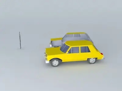 70s car 3 Free 3D model