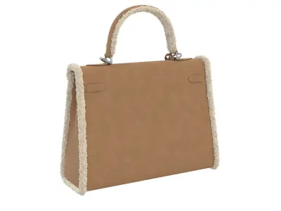 Hermes Kelly Fur Low-poly 3D model