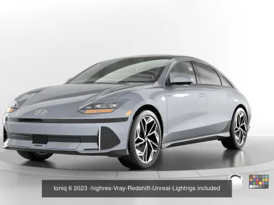 Hyundai High Quality Cars and SUV bundle  3D Model Pack