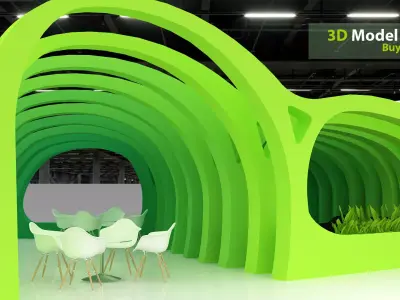 Exhibition design 3D model