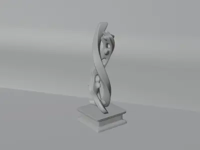Art Decoration - Spiral Art - Modern Statue 3D model