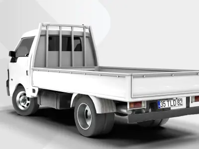Mazda E 2200 Pickup Truck Low-poly 3D model