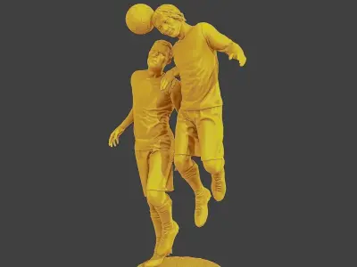Soccer Player SP 031 032 3D print model