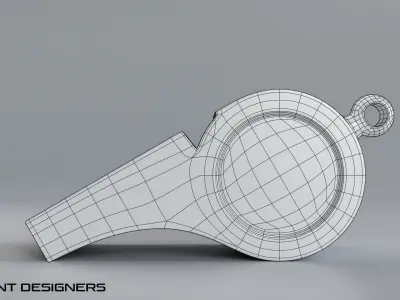 Metal Whistle 3D model