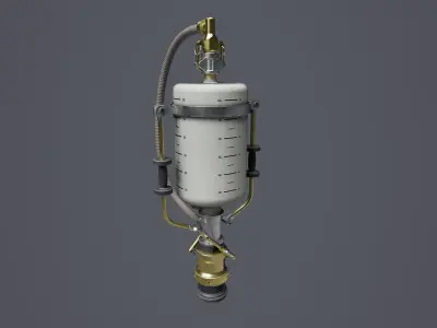 Quick Fill System 01 Low-poly 3D model