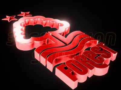 Nottingam Forest logo - Cinematic - 3D print 3D model