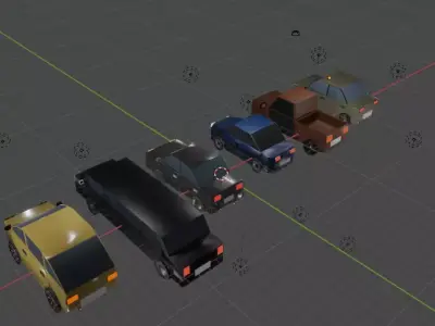 Cars Asset Low-poly 3D model