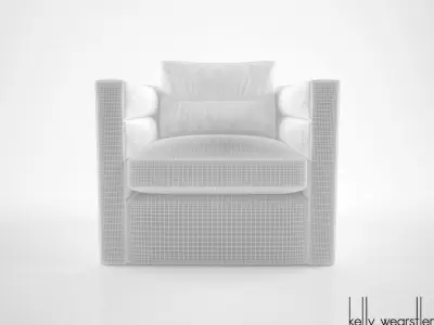Kelly Wearstler Melrose Club chair 3D model