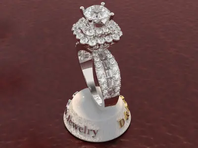 Ring woman 3D print model 25