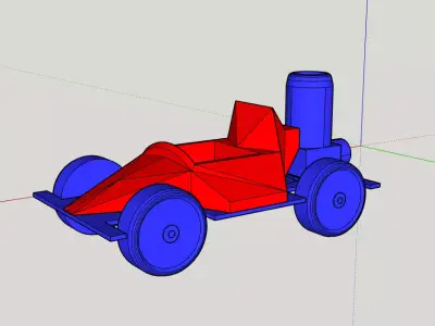 Toy Car Ballon Motor 3D print model
