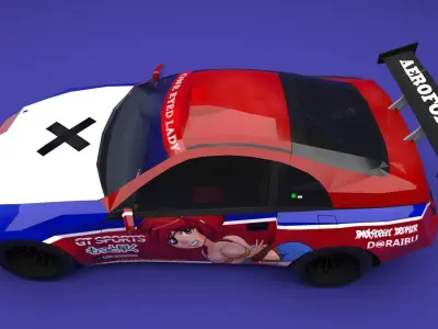 Drift Machine Low-poly 3D model