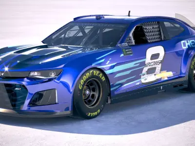 NASCAR Chevrolet Camaro CG 2018 3D model