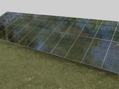 Solar Panel Steel Construction Type 20 3D model