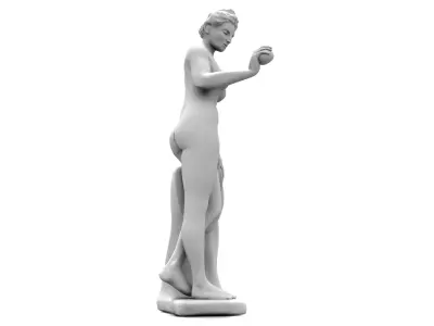 Classical female sculpture 3D model
