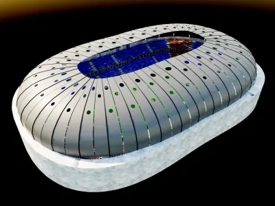 football stadium 3D model
