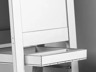 chalk board 01 3D model