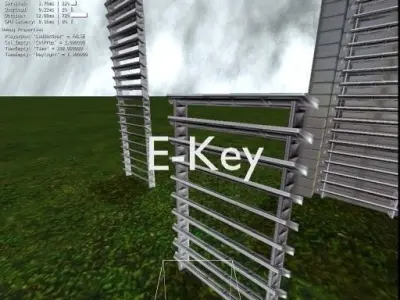 Blender Game Engine Climbing Ladders  Free low-poly 3D model