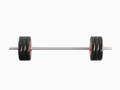 Techno Gym Barbell 05 3D model
