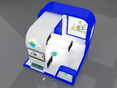 Booth Exhibition Stand a350 3D model