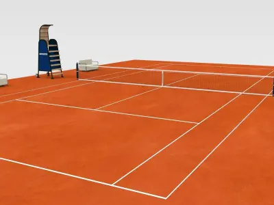 Tennis Court 3D model