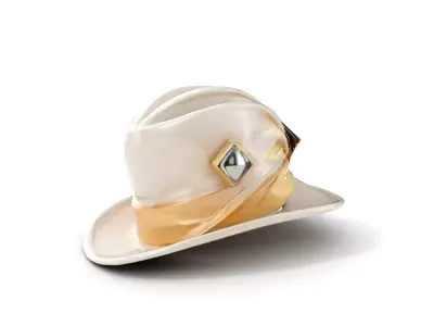 Elegant Vintage Hat with Decorative Accents Model Pack Low-poly 3D model