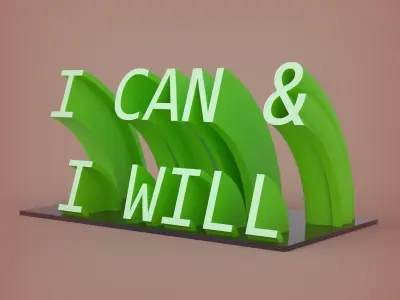 Desk Motivation 3D print model