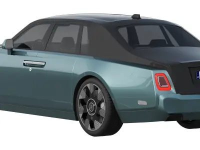 Phantom luxury sedan 3D model