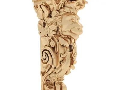 Corbel 3 lion head 3D model