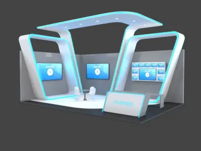 Exhibition Stands 3D Model Collection