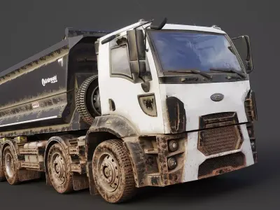 Mud Car Dump Truck 16 3D model