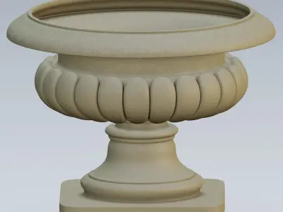 Garden urn planter08 3D model