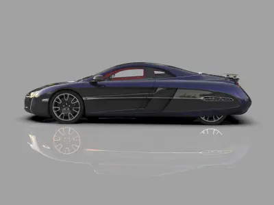 McLaren X-1 Concept 2012 HQinterior 3D model